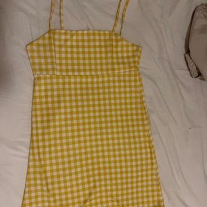Gingham mini dress